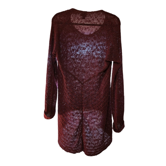 Daytrip Burgundy Knit Long Sleeve Tunic - Picture 3 of 7